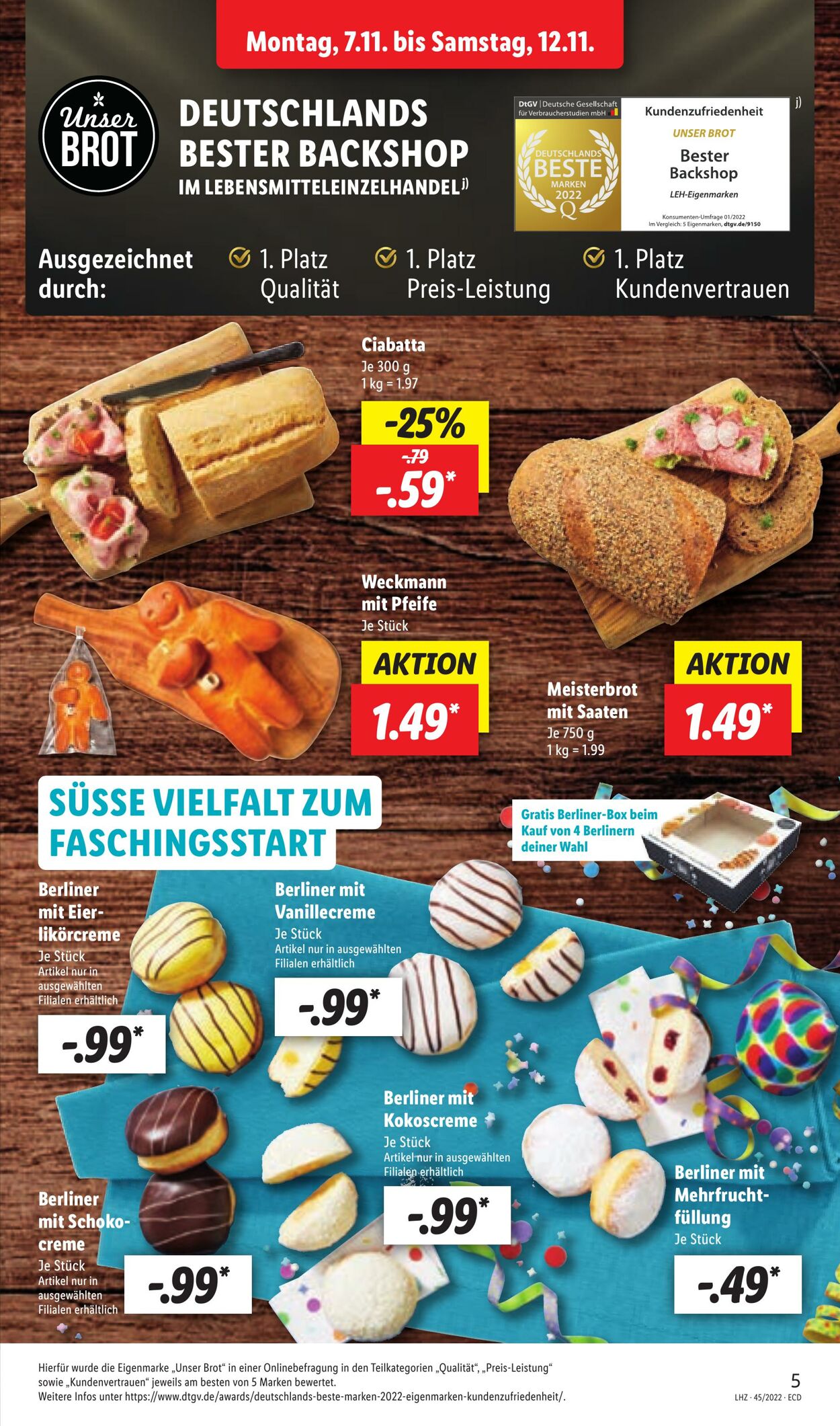 Prospekt Lidl 07.11.2022 - 12.11.2022