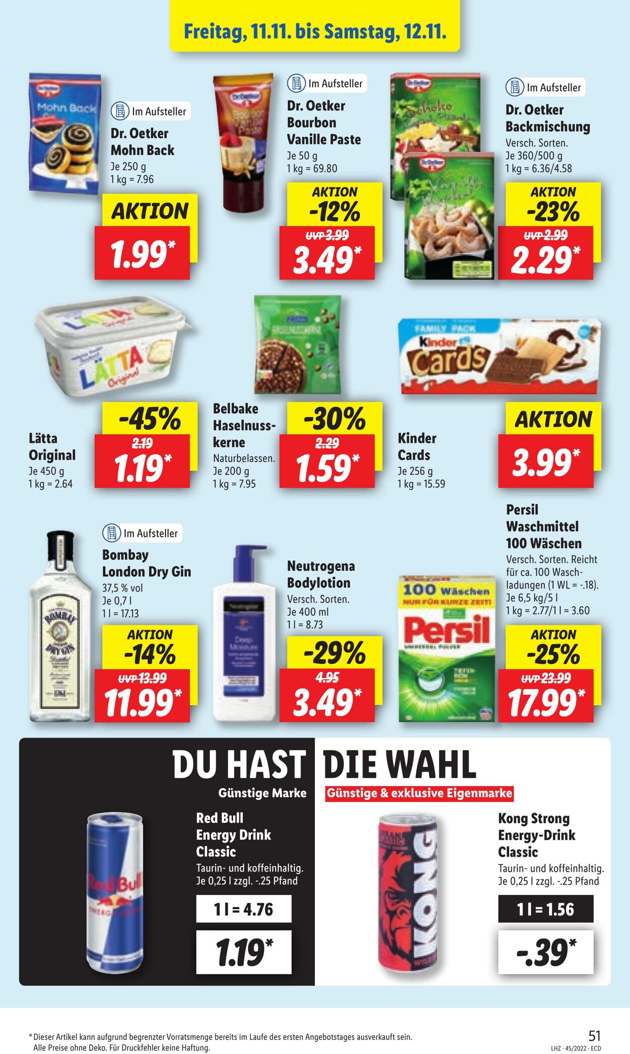 Prospekt Lidl 07.11.2022 - 12.11.2022