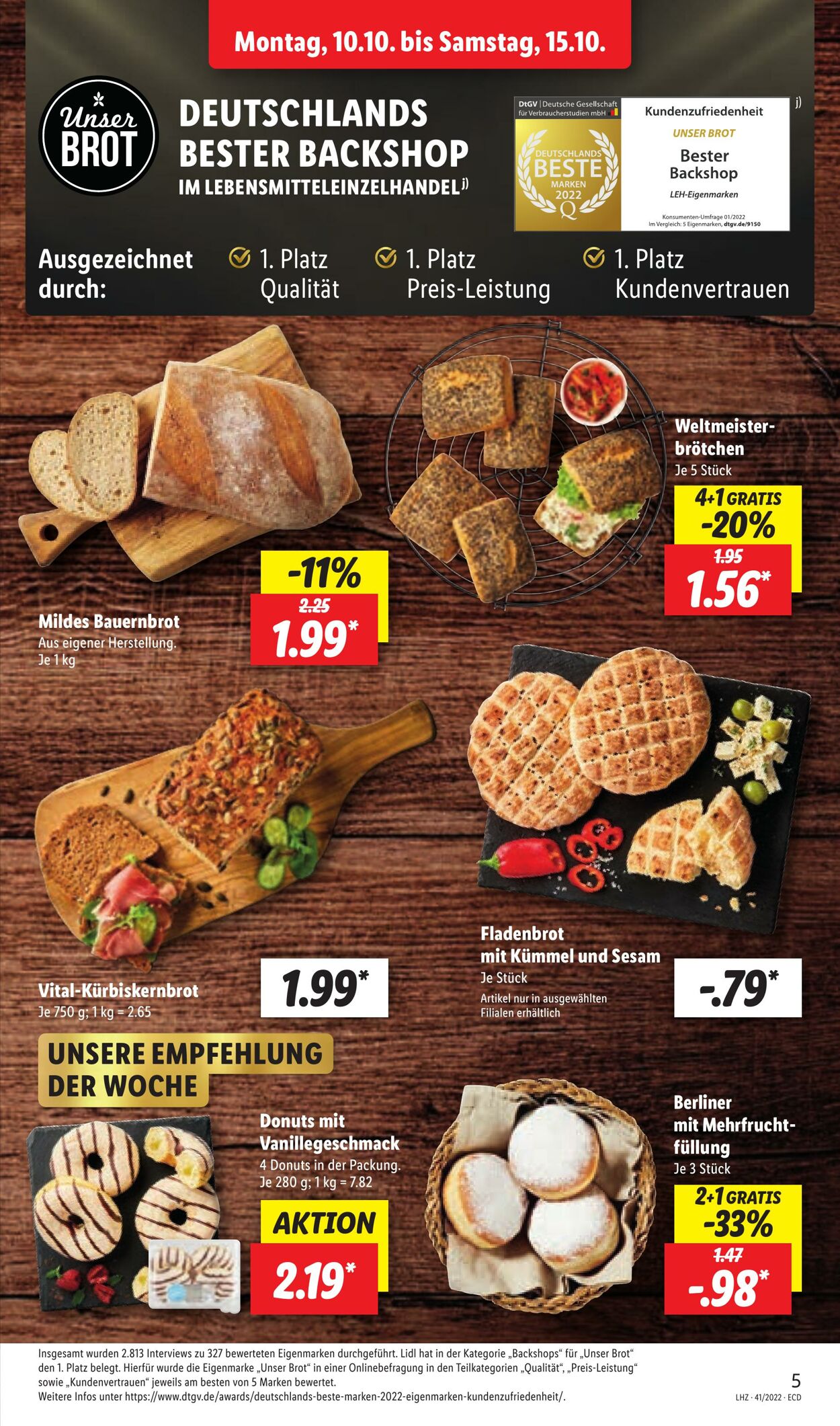 Prospekt Lidl 10.10.2022 - 15.10.2022