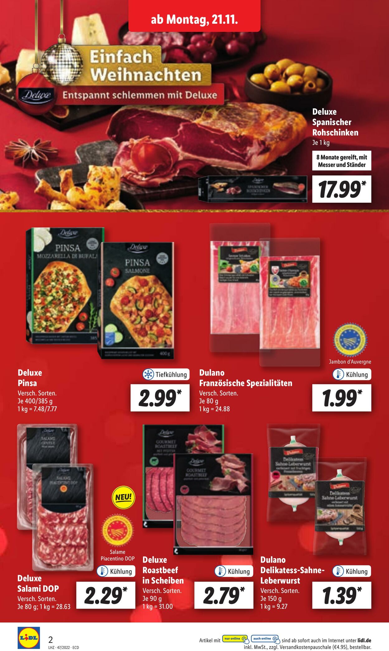 Prospekt Lidl 21.11.2022 - 26.11.2022