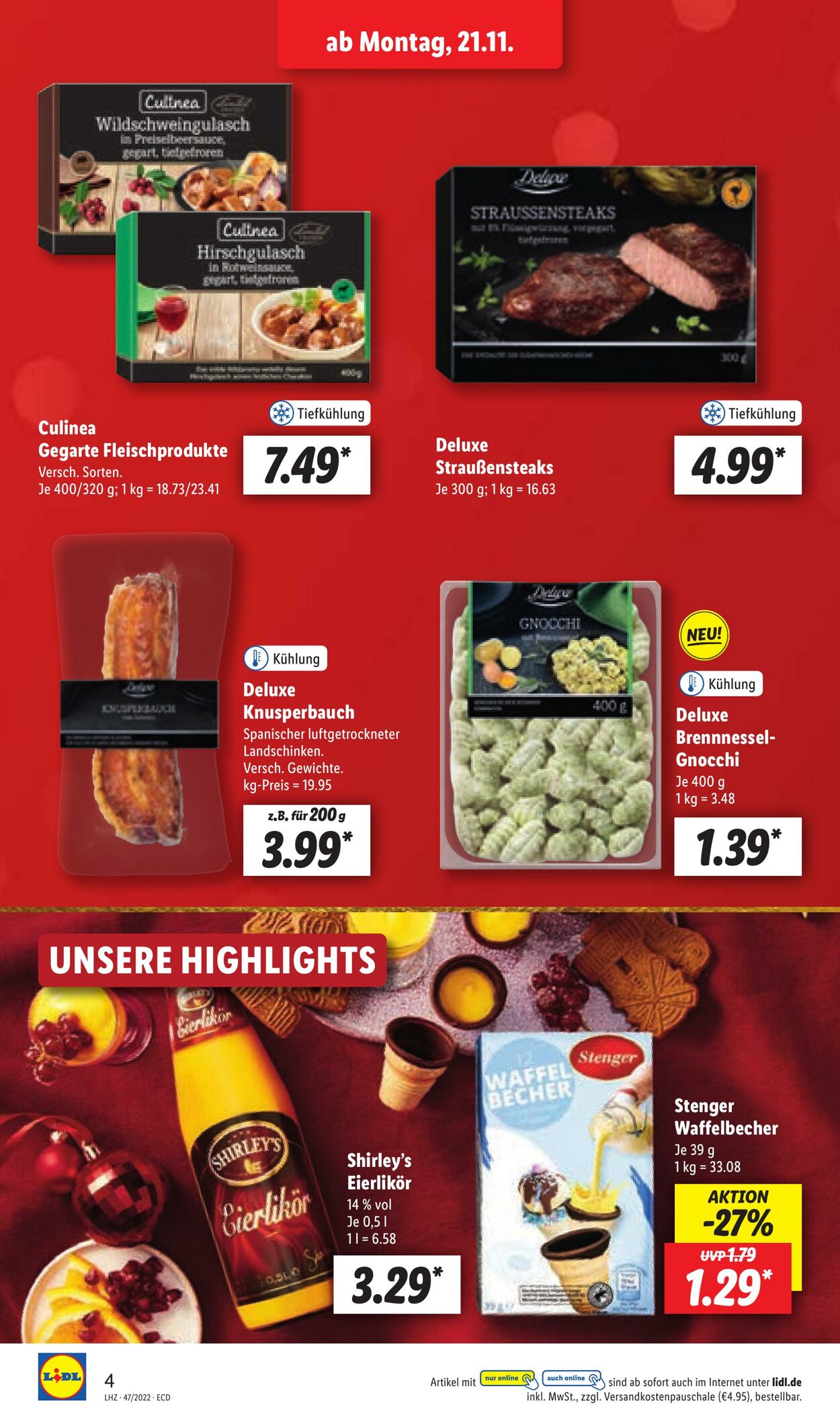 Prospekt Lidl 21.11.2022 - 26.11.2022