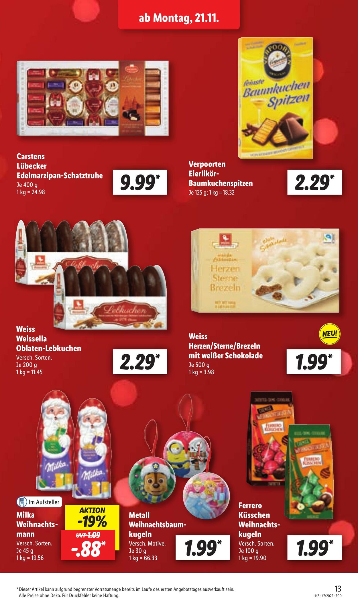 Prospekt Lidl 21.11.2022 - 26.11.2022