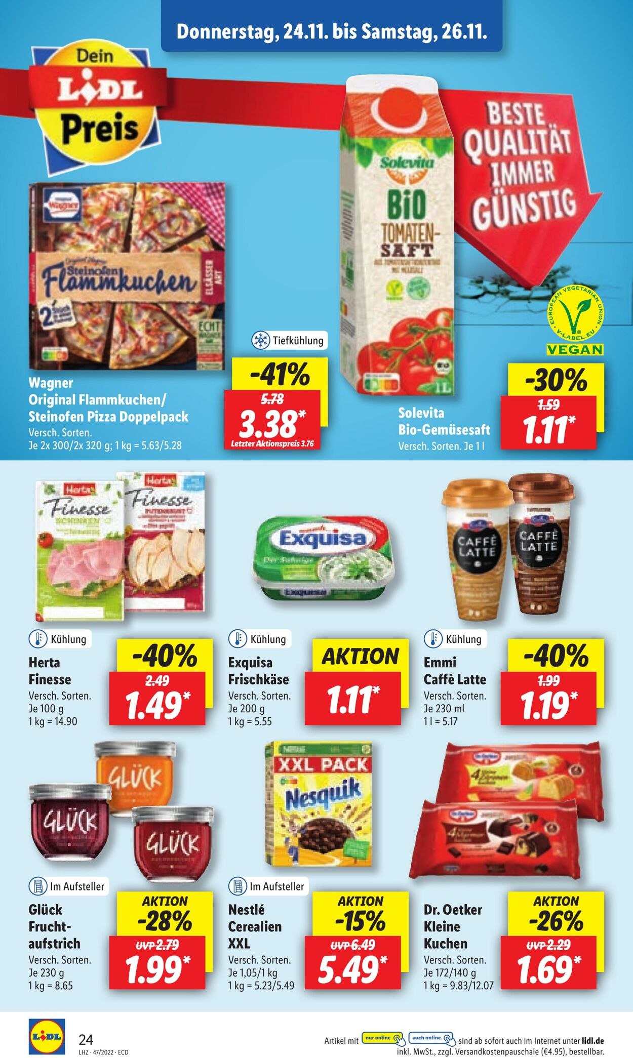 Prospekt Lidl 21.11.2022 - 26.11.2022