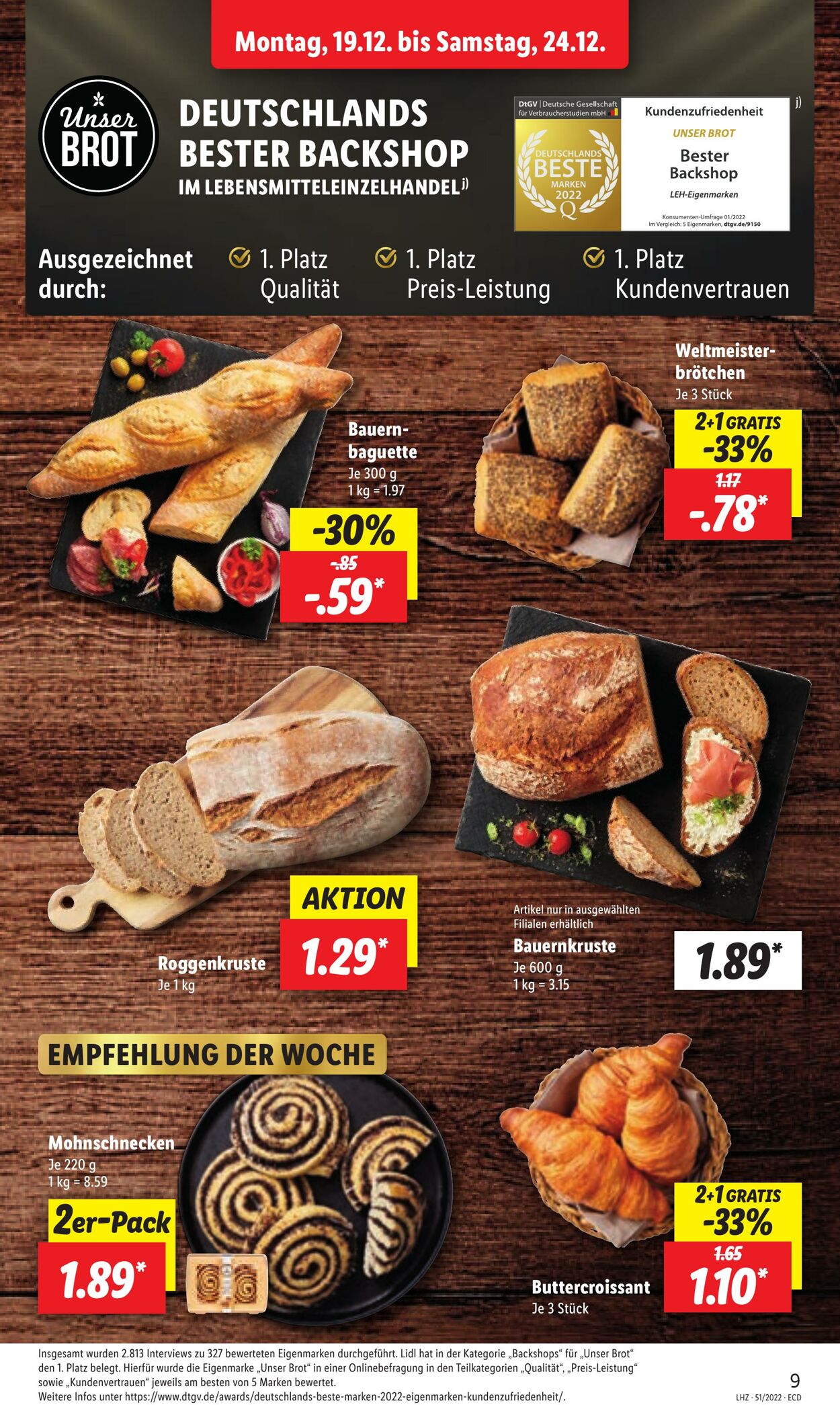 Prospekt Lidl 19.12.2022 - 24.12.2022