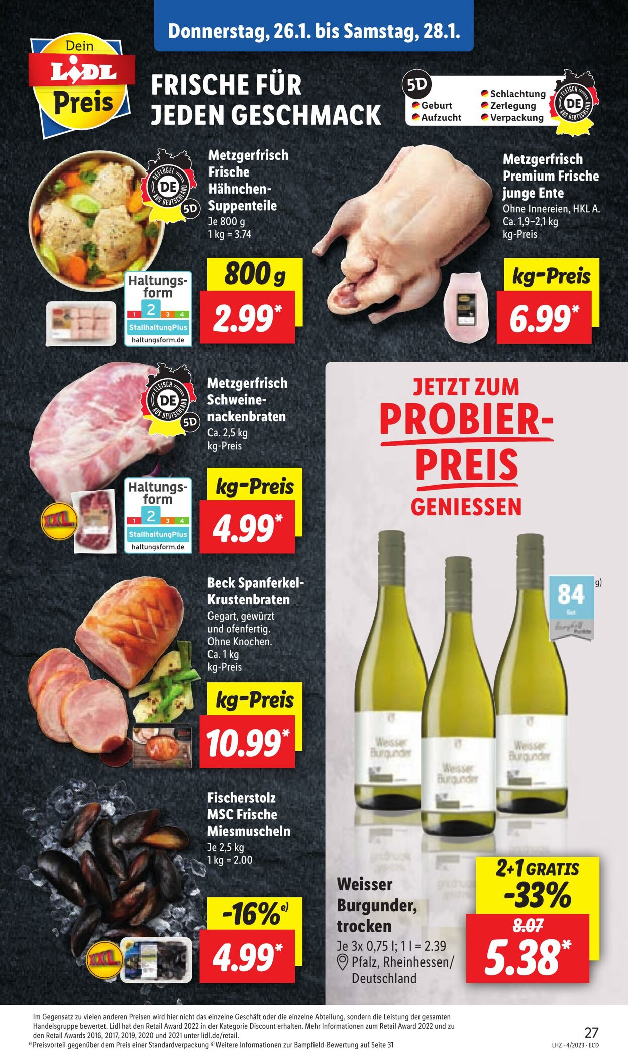 Prospekt Lidl 23.01.2023 - 28.01.2023