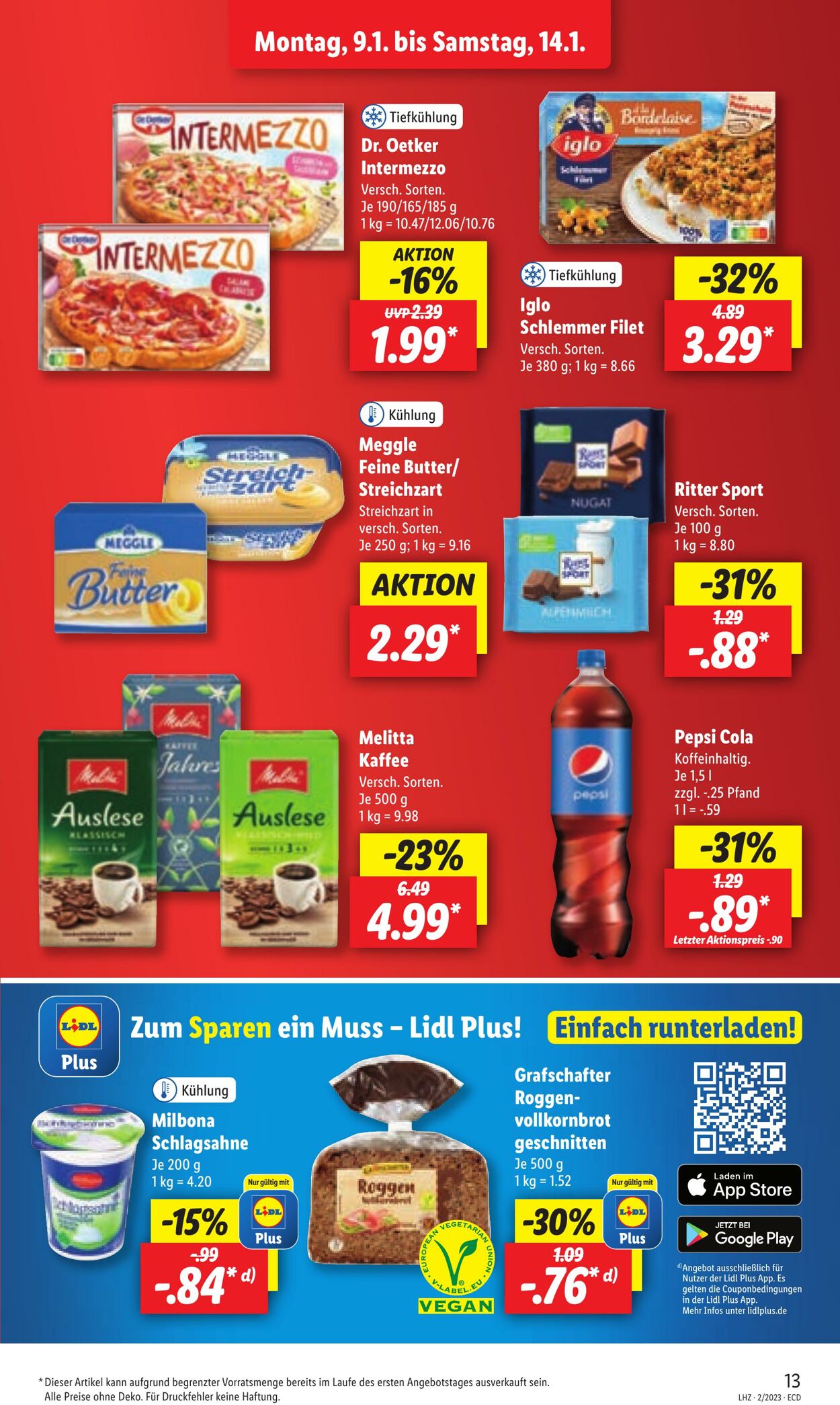 Prospekt Lidl 09.01.2023 - 14.01.2023