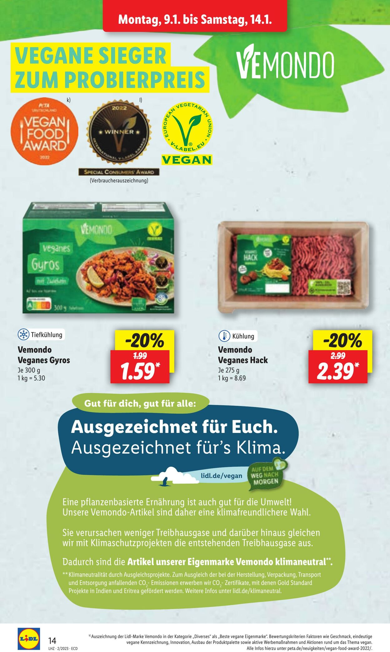 Prospekt Lidl 09.01.2023 - 14.01.2023