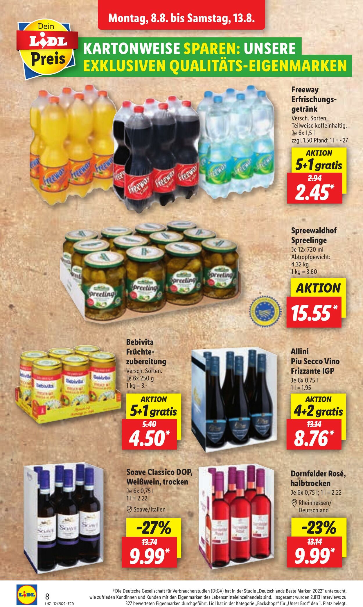 Prospekt Lidl 08.08.2022 - 13.08.2022