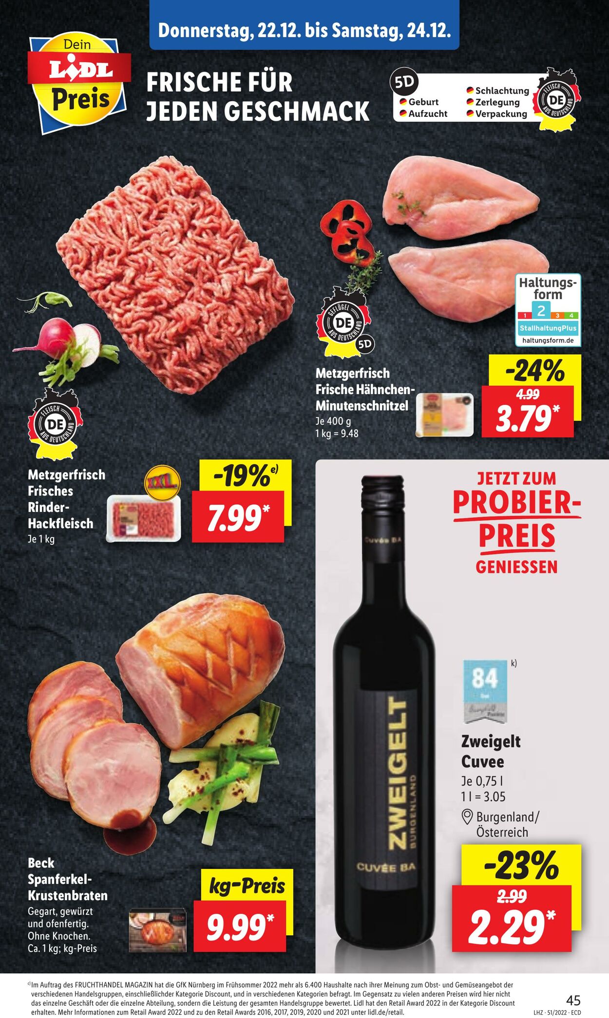 Prospekt Lidl 19.12.2022 - 24.12.2022