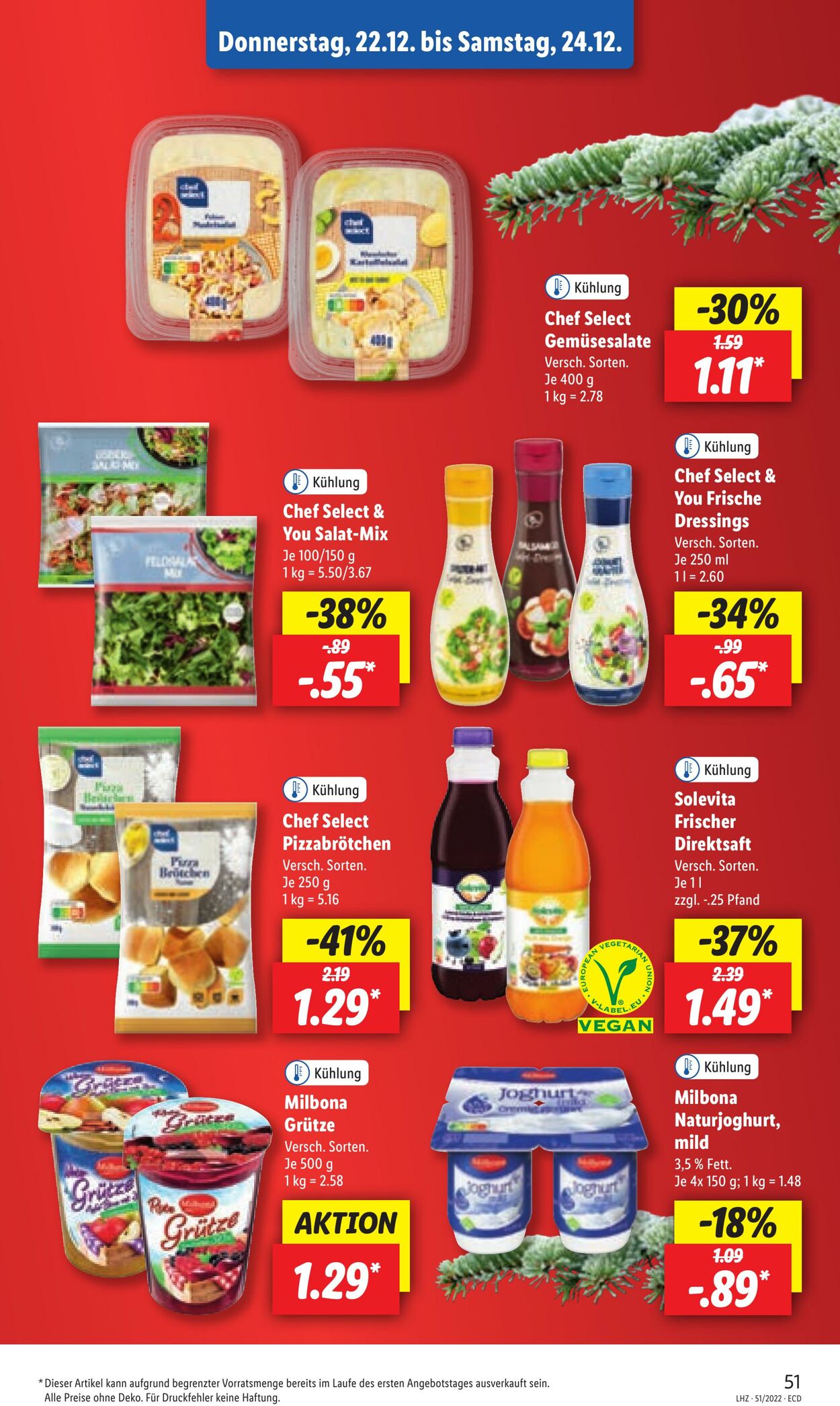 Prospekt Lidl 19.12.2022 - 24.12.2022