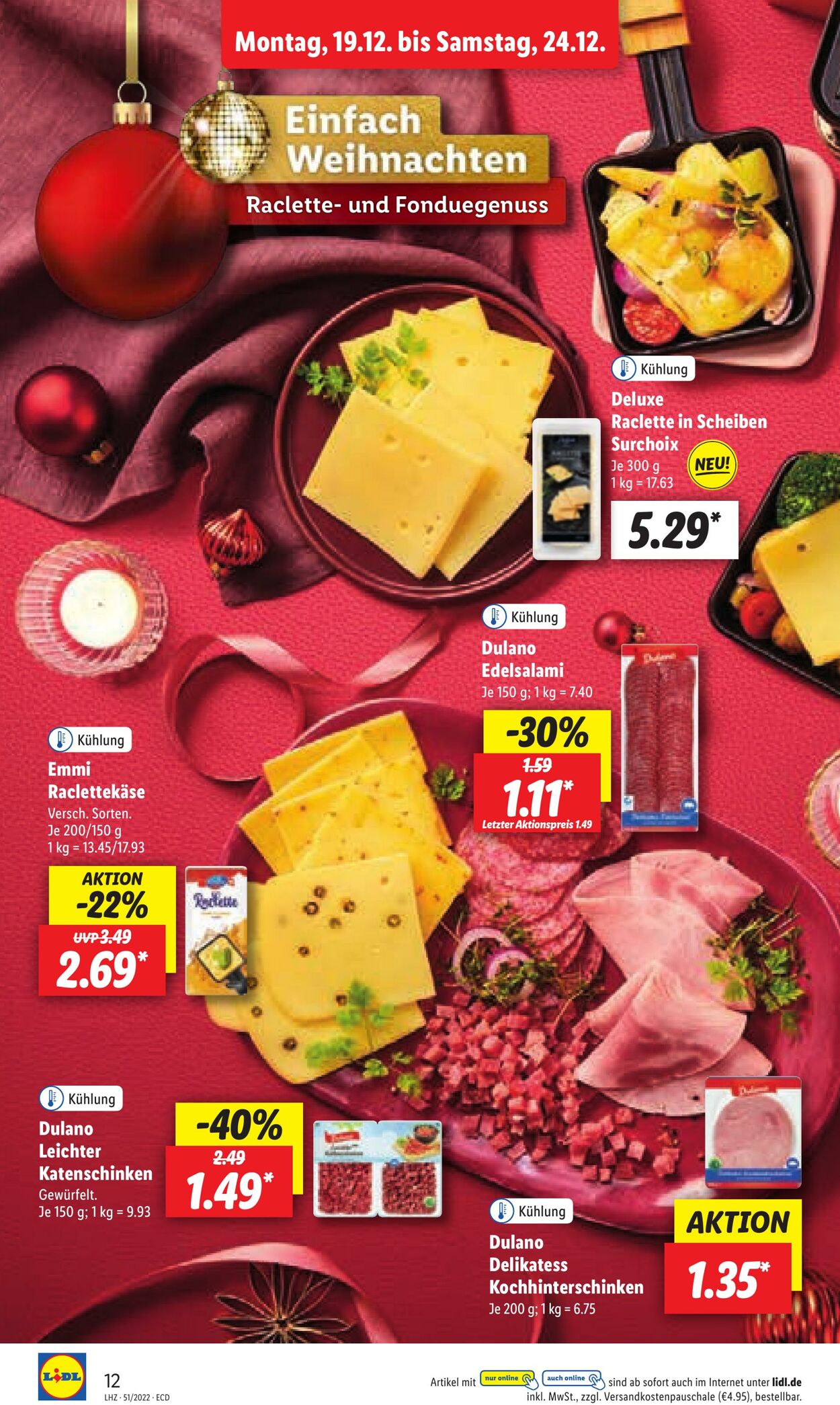 Prospekt Lidl 19.12.2022 - 24.12.2022