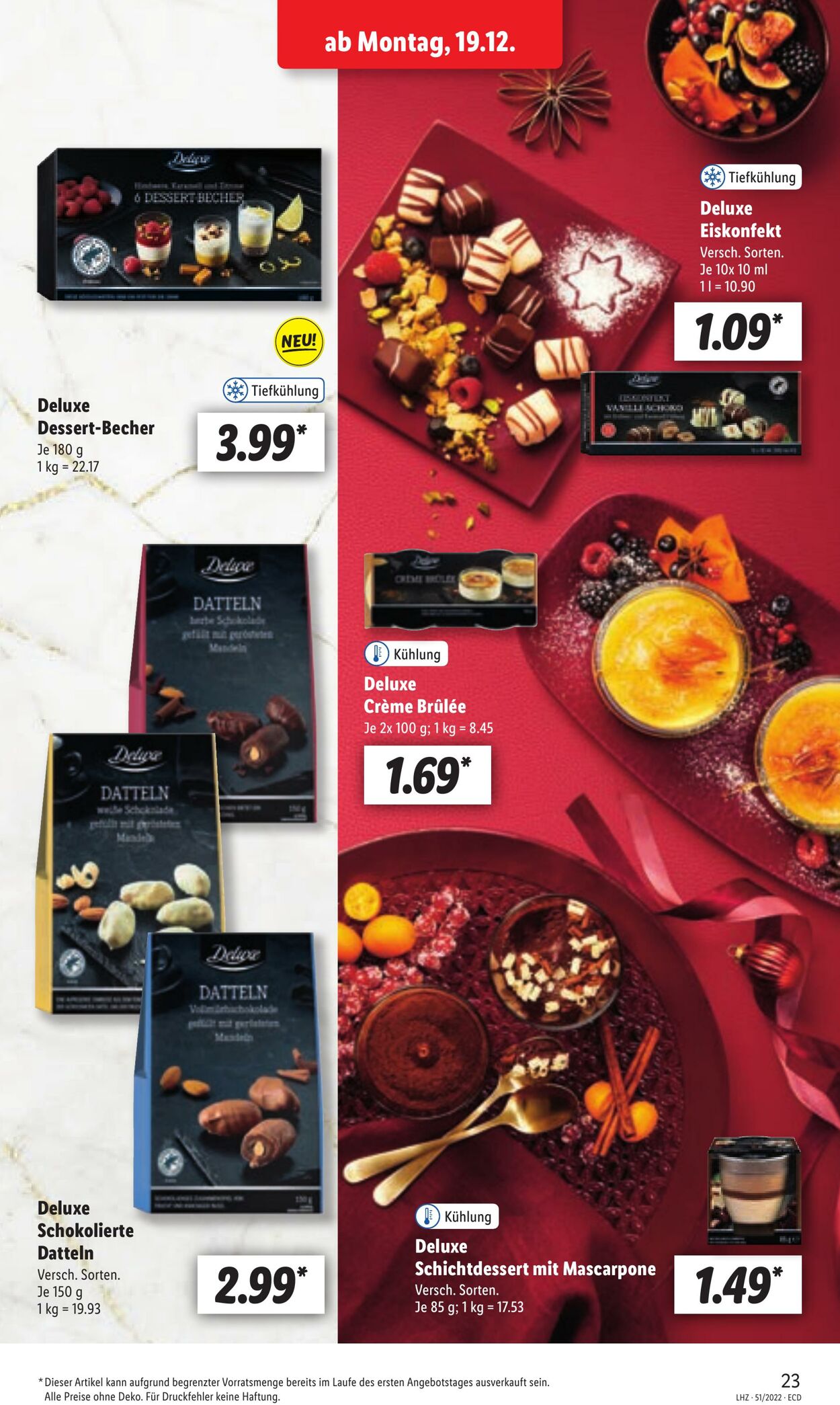 Prospekt Lidl 19.12.2022 - 24.12.2022