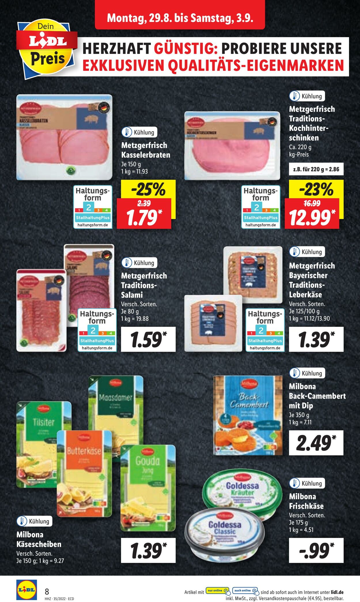 Prospekt Lidl 29.08.2022 - 03.09.2022