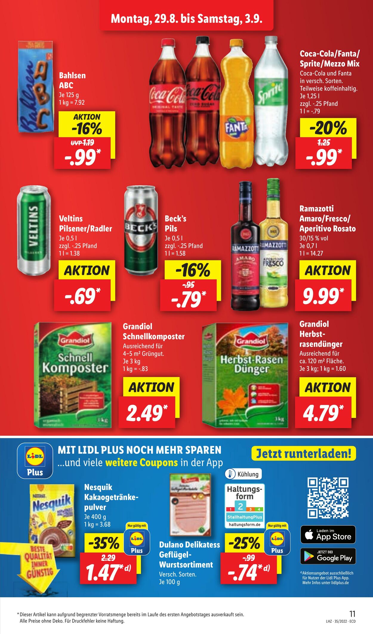 Prospekt Lidl 29.08.2022 - 03.09.2022