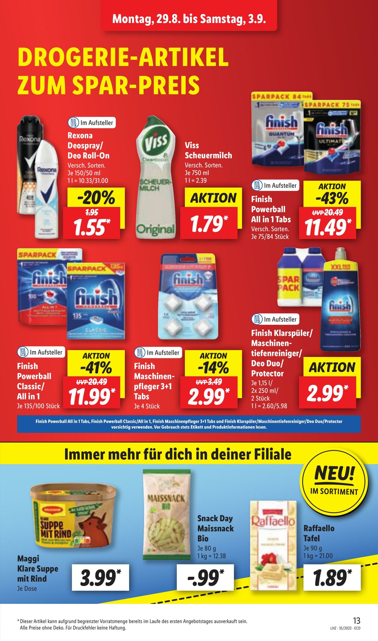 Prospekt Lidl 29.08.2022 - 03.09.2022