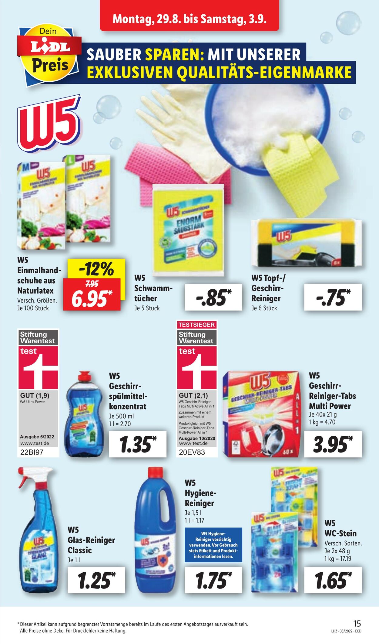 Prospekt Lidl 29.08.2022 - 03.09.2022