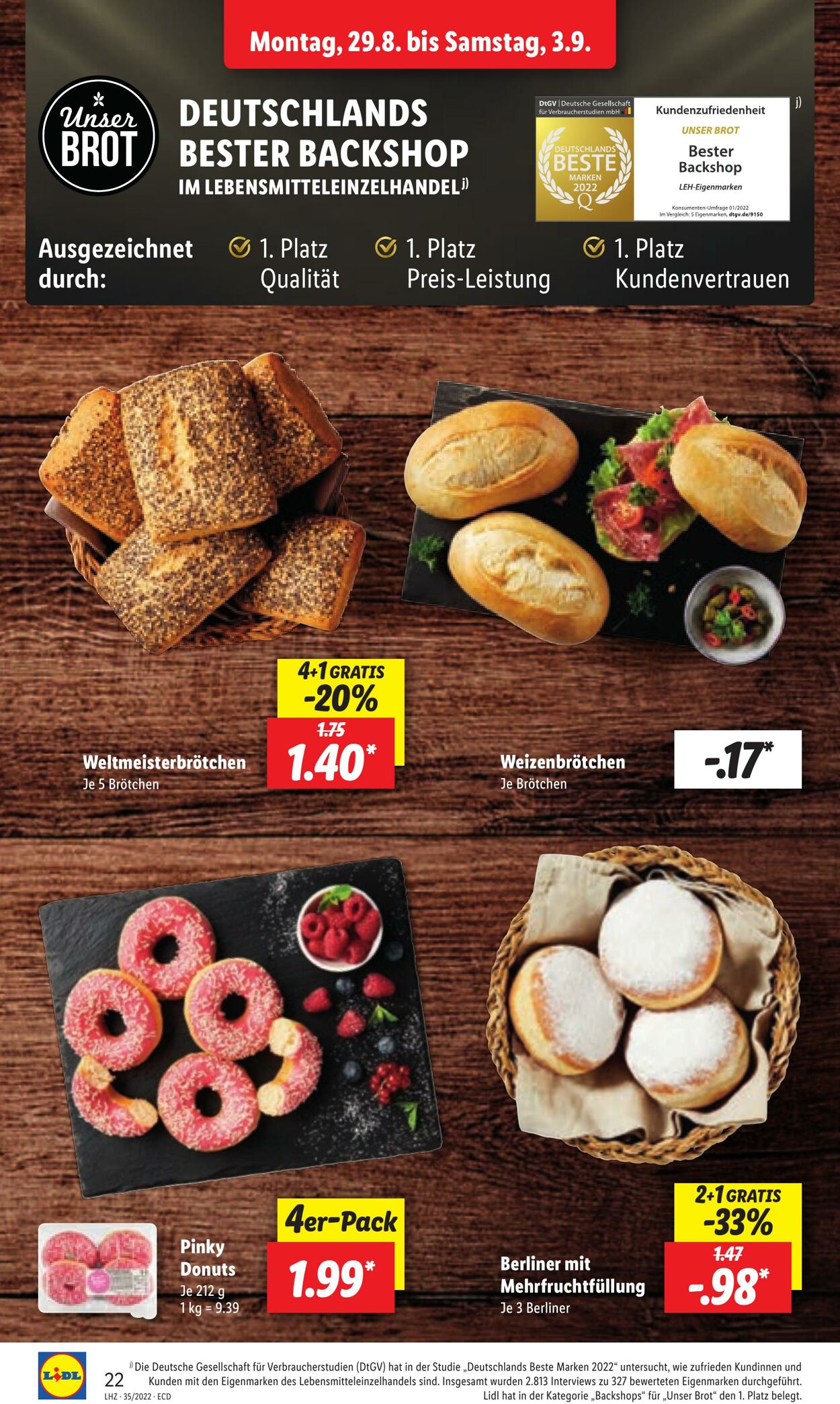 Prospekt Lidl 29.08.2022 - 03.09.2022