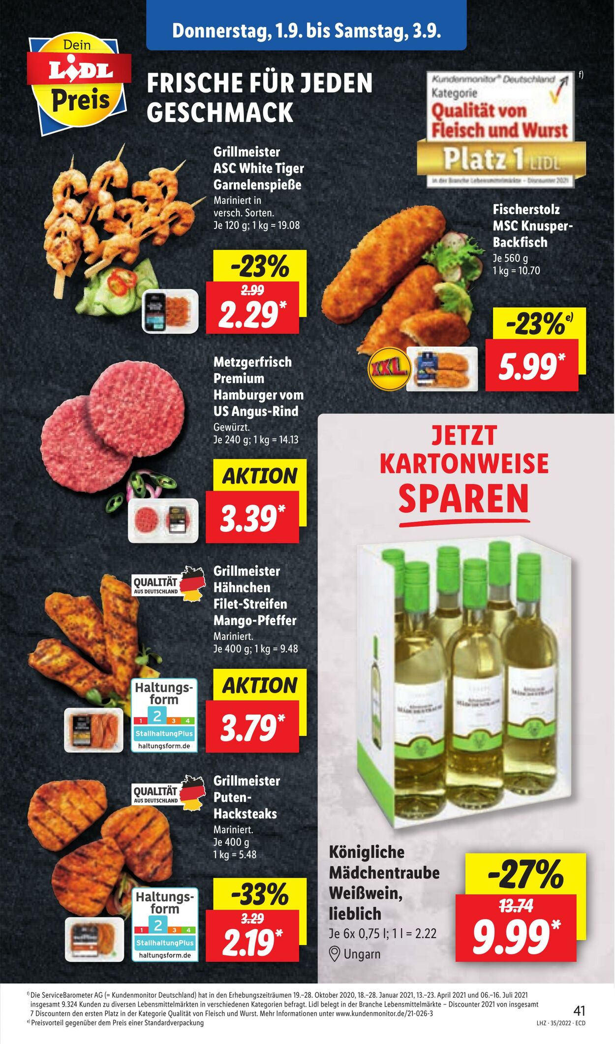 Prospekt Lidl 29.08.2022 - 03.09.2022