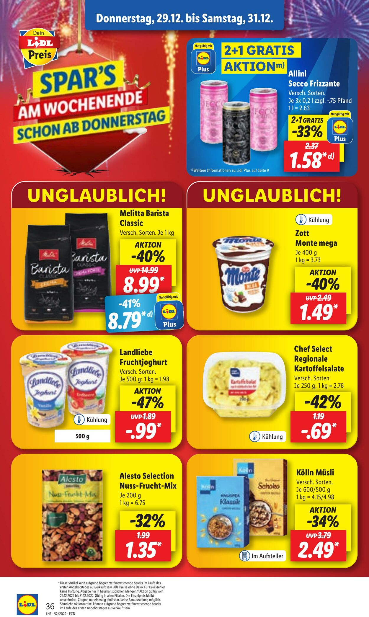 Prospekt Lidl 27.12.2022 - 31.12.2022