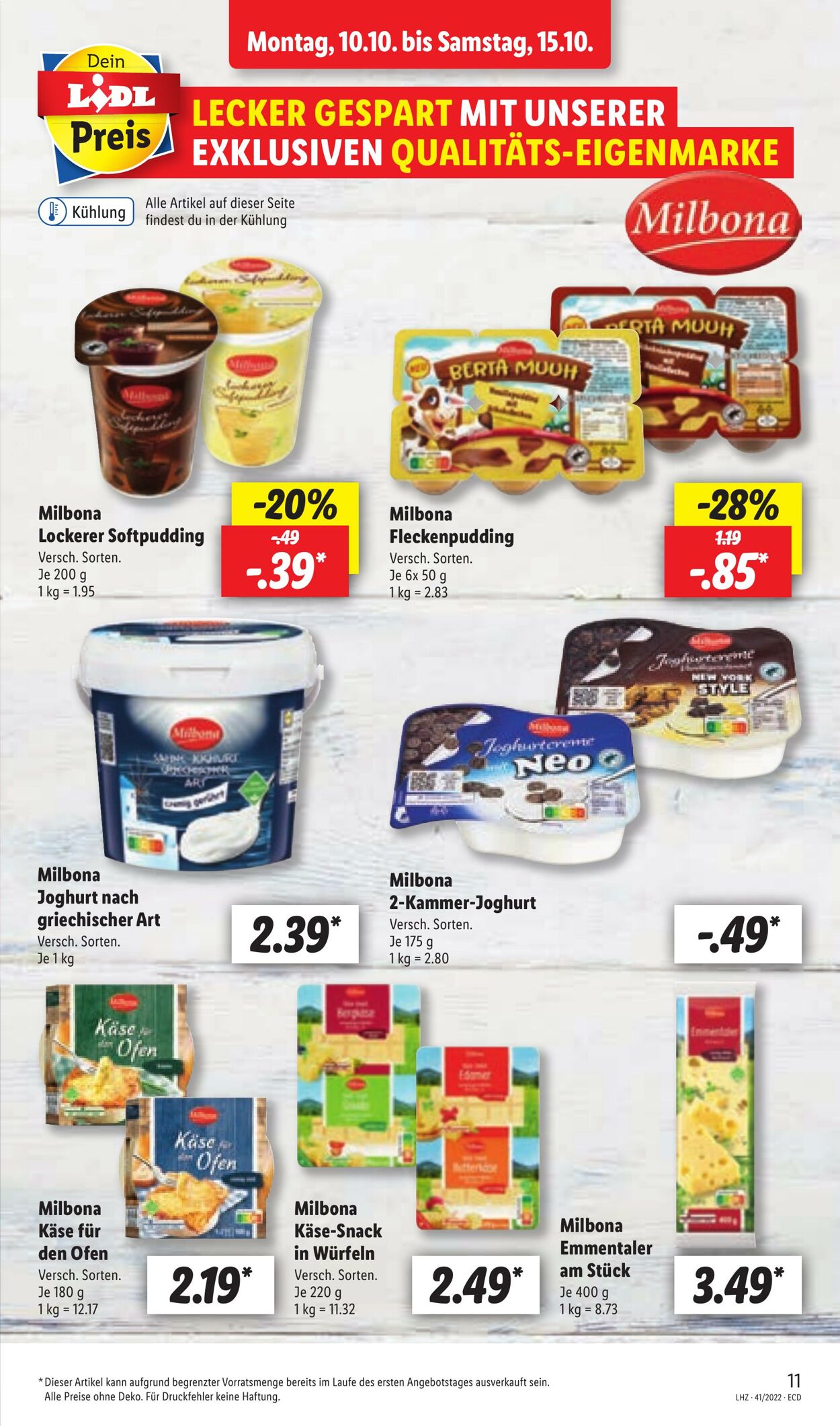 Prospekt Lidl 10.10.2022 - 15.10.2022