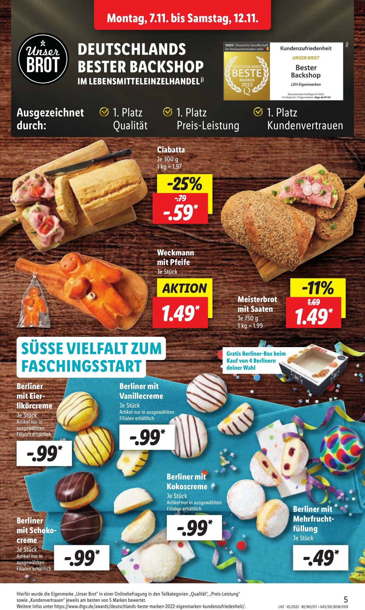 Prospekt Lidl 07.11.2022 - 12.11.2022