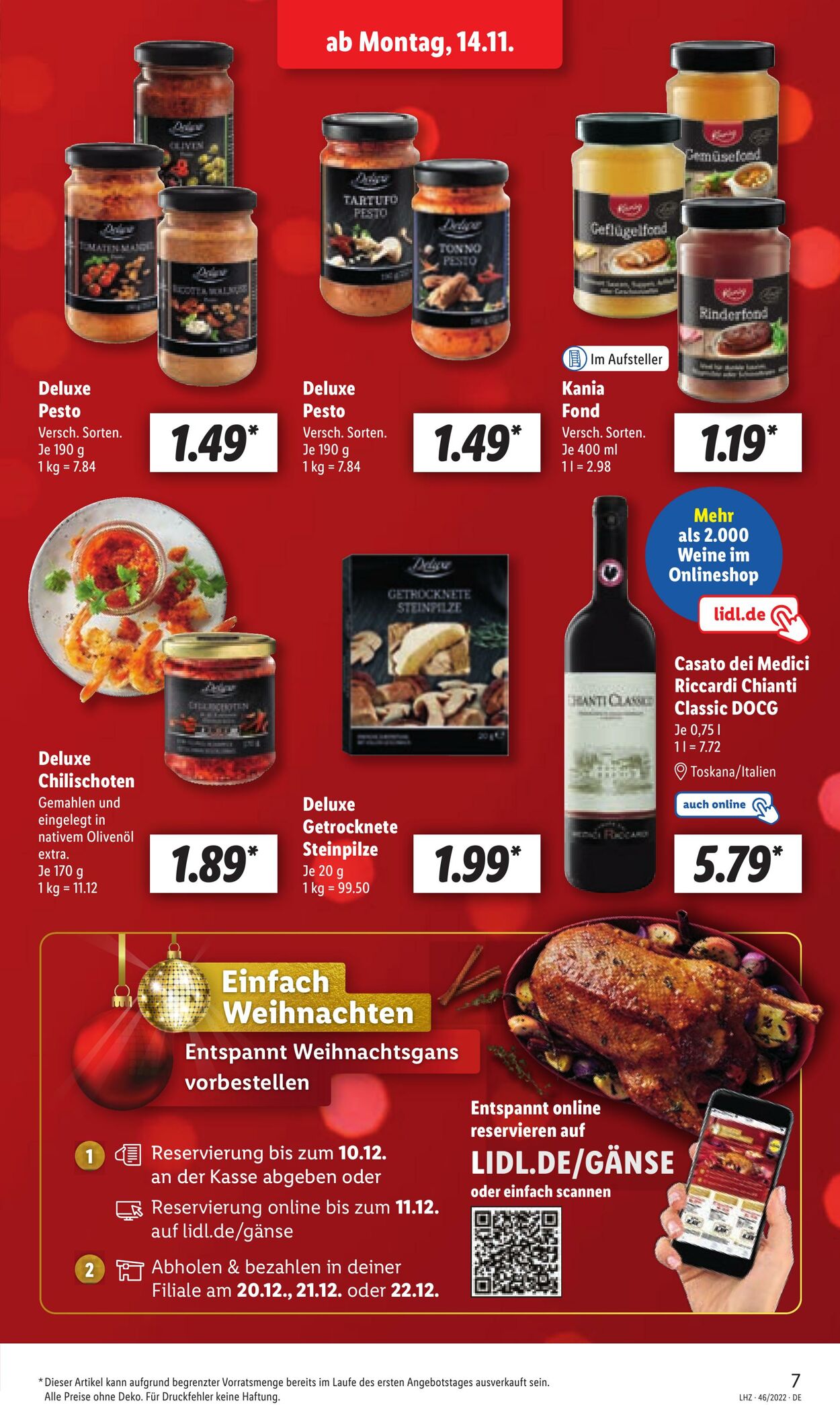 Prospekt Lidl 14.11.2022 - 19.11.2022