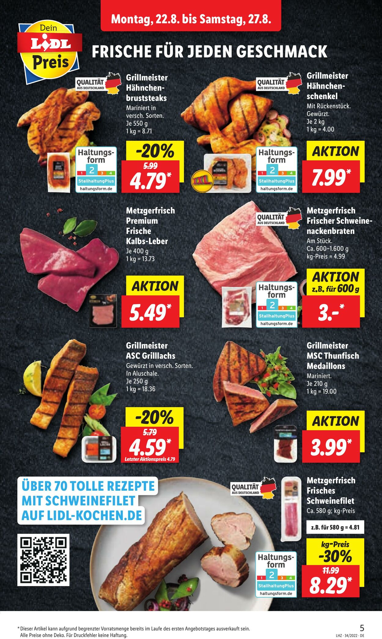 Prospekt Lidl 22.08.2022 - 27.08.2022