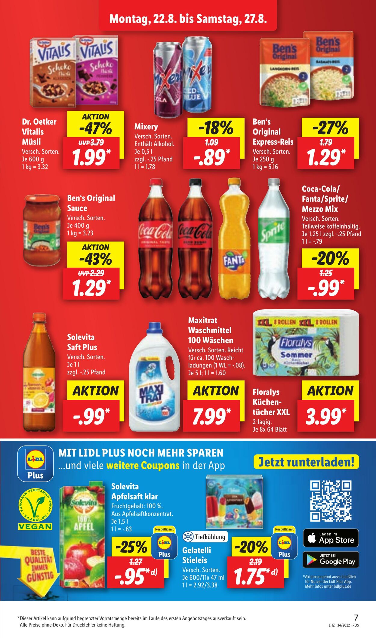 Prospekt Lidl 22.08.2022 - 27.08.2022