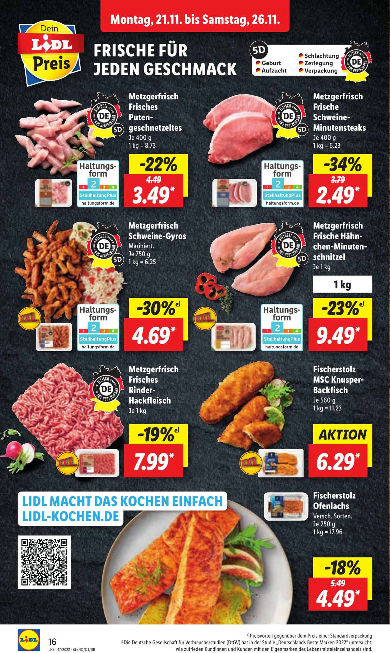 Prospekt Lidl 21.11.2022 - 26.11.2022