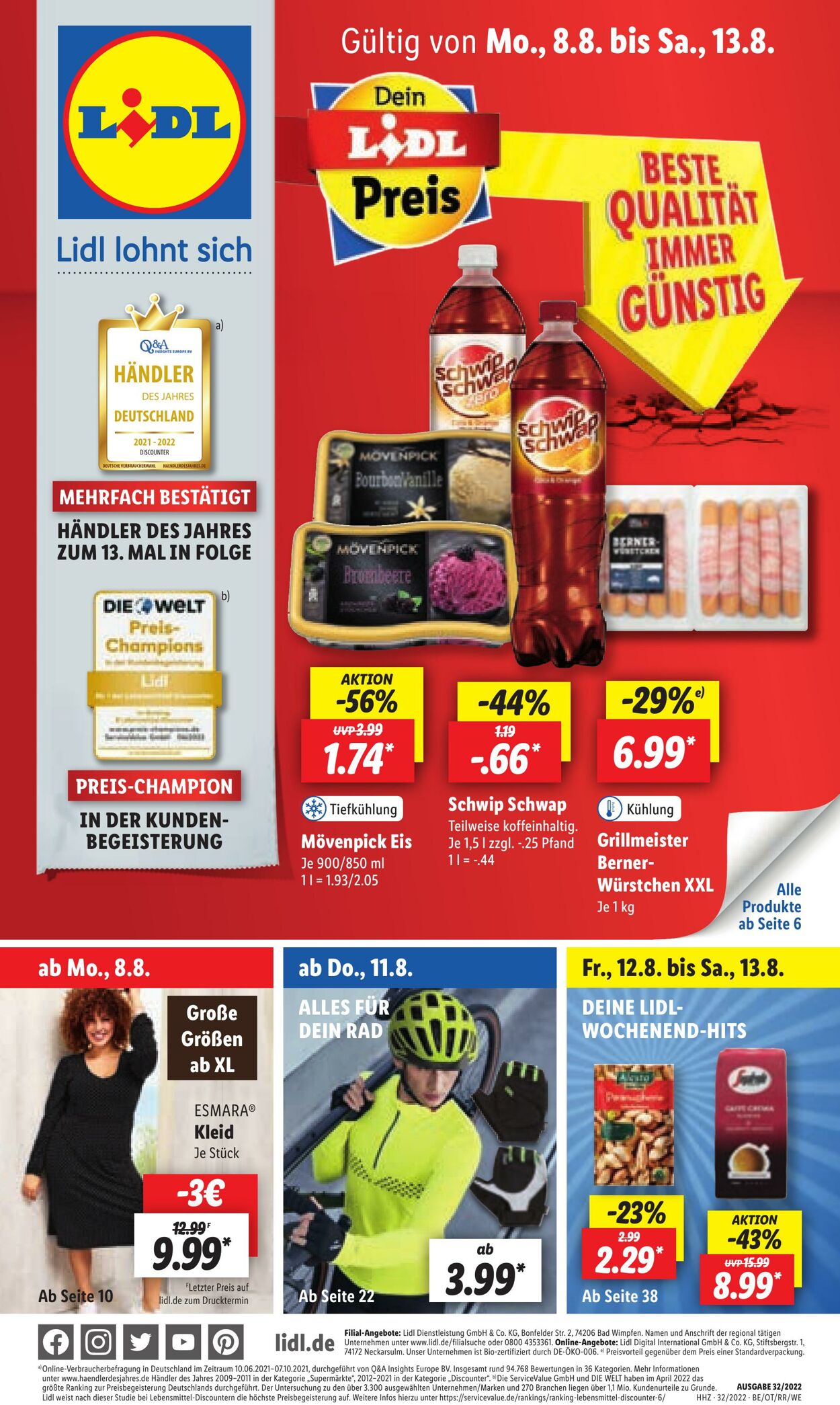 Prospekt Lidl 08.08.2022 - 13.08.2022