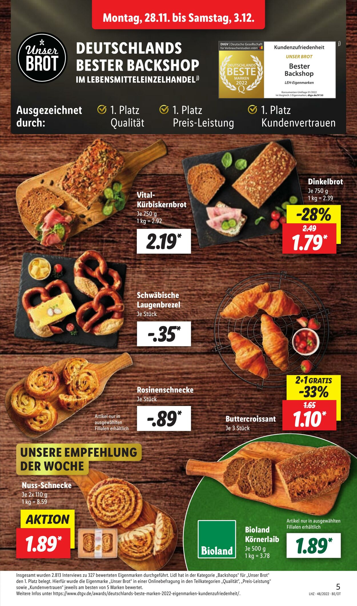 Prospekt Lidl 28.11.2022 - 03.12.2022