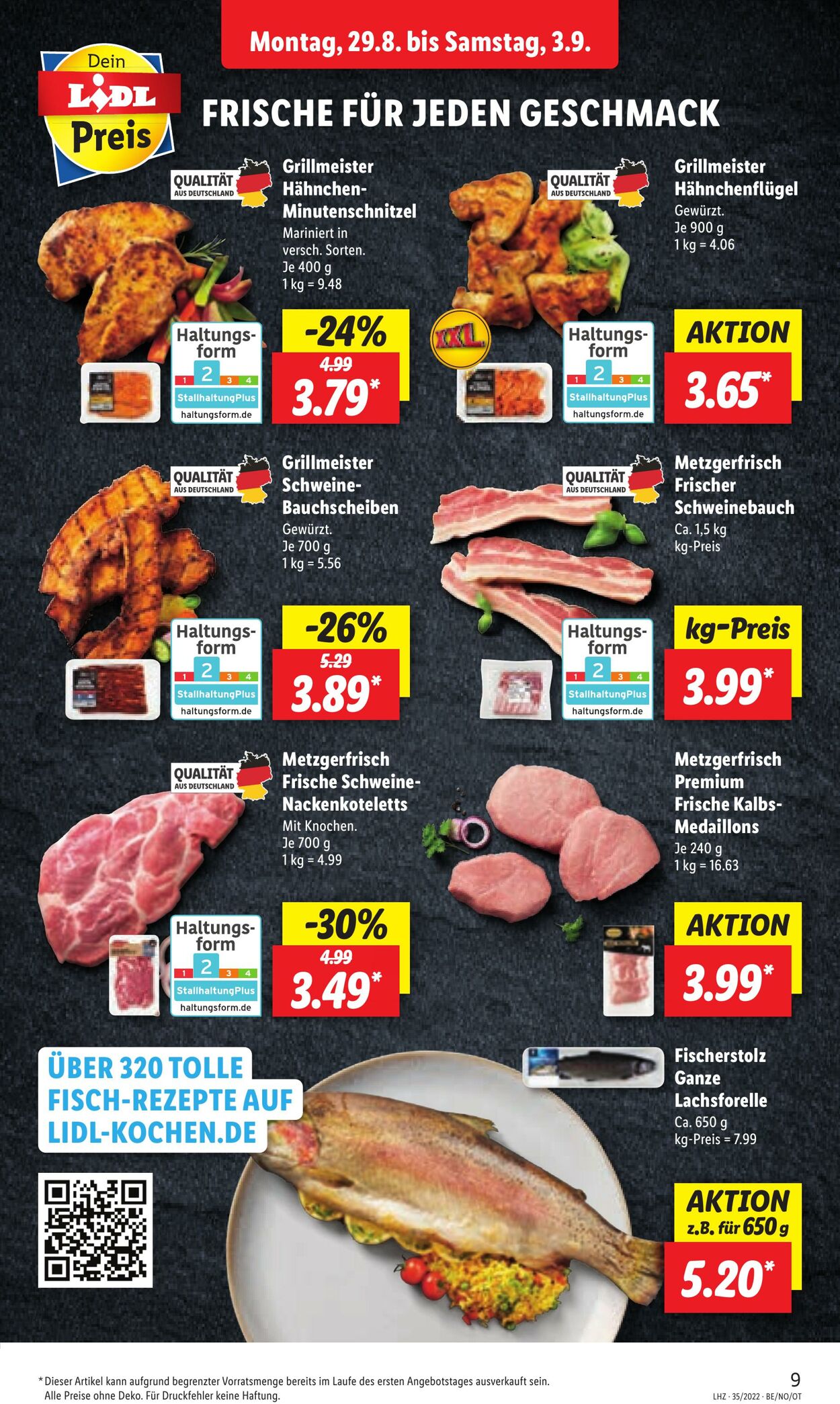 Prospekt Lidl 29.08.2022 - 03.09.2022