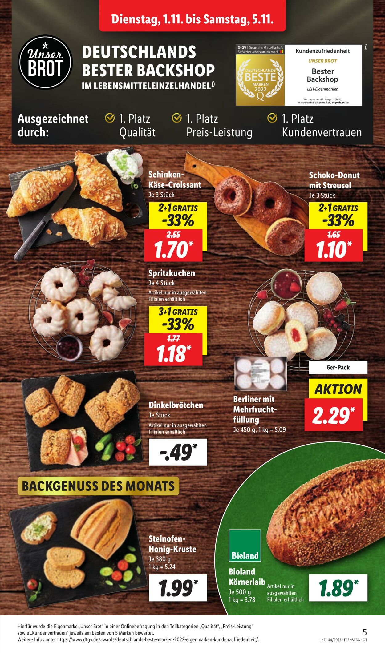 Prospekt Lidl 31.10.2022 - 05.11.2022