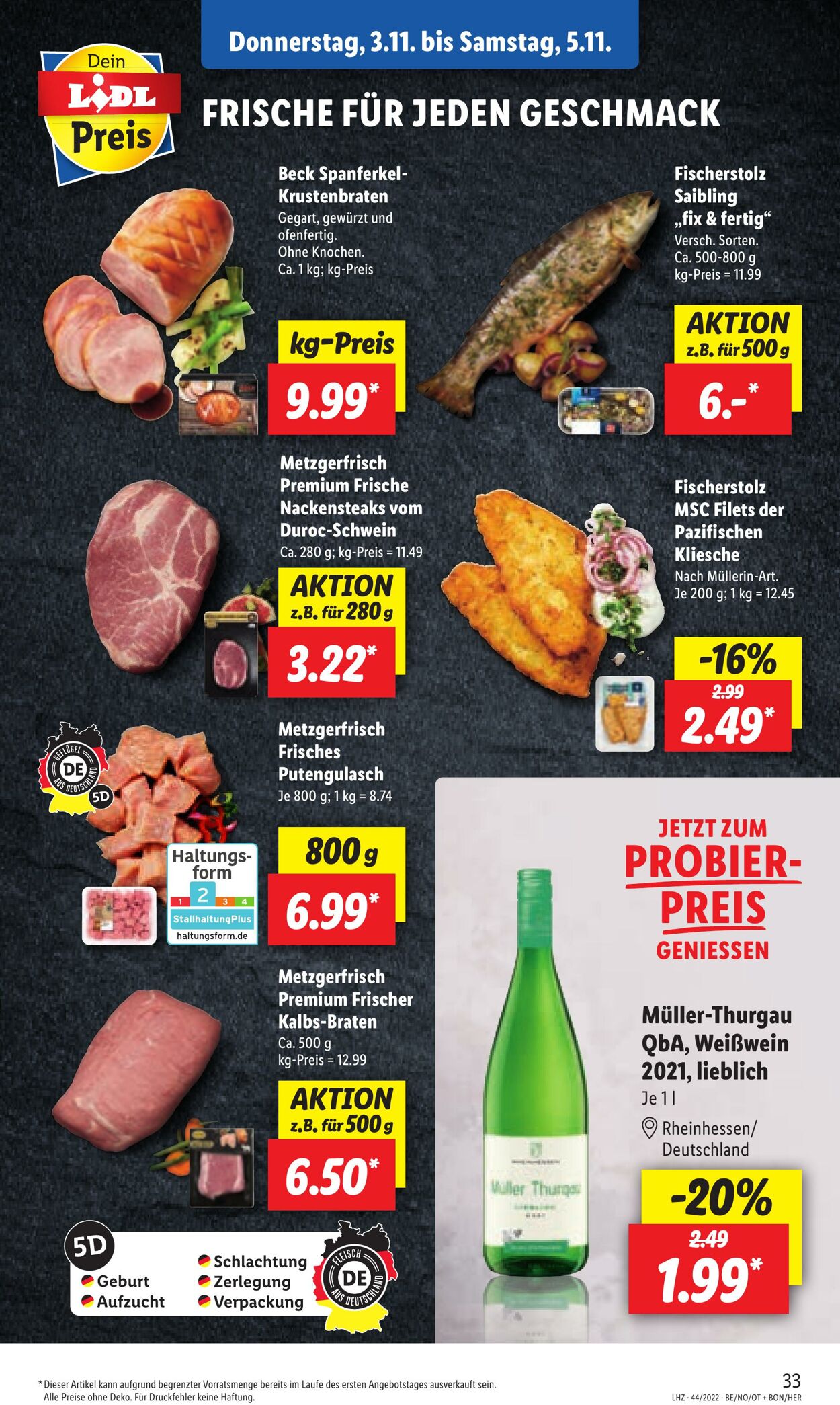 Prospekt Lidl 31.10.2022 - 05.11.2022