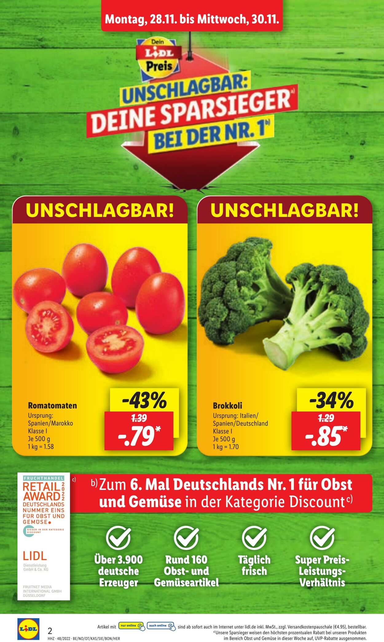 Prospekt Lidl 28.11.2022 - 03.12.2022