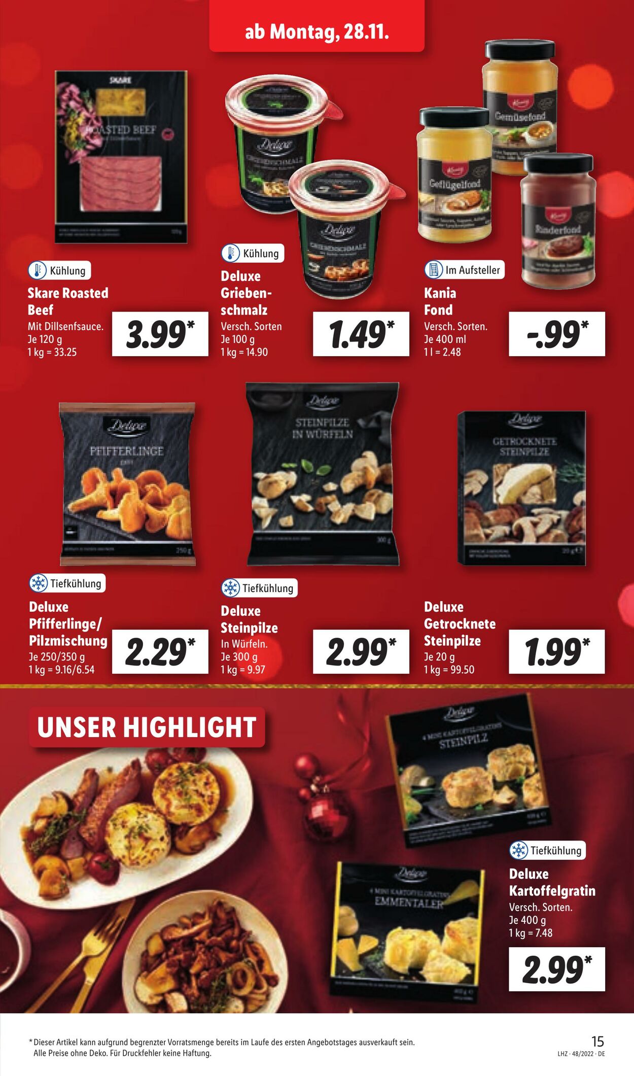 Prospekt Lidl 28.11.2022 - 03.12.2022