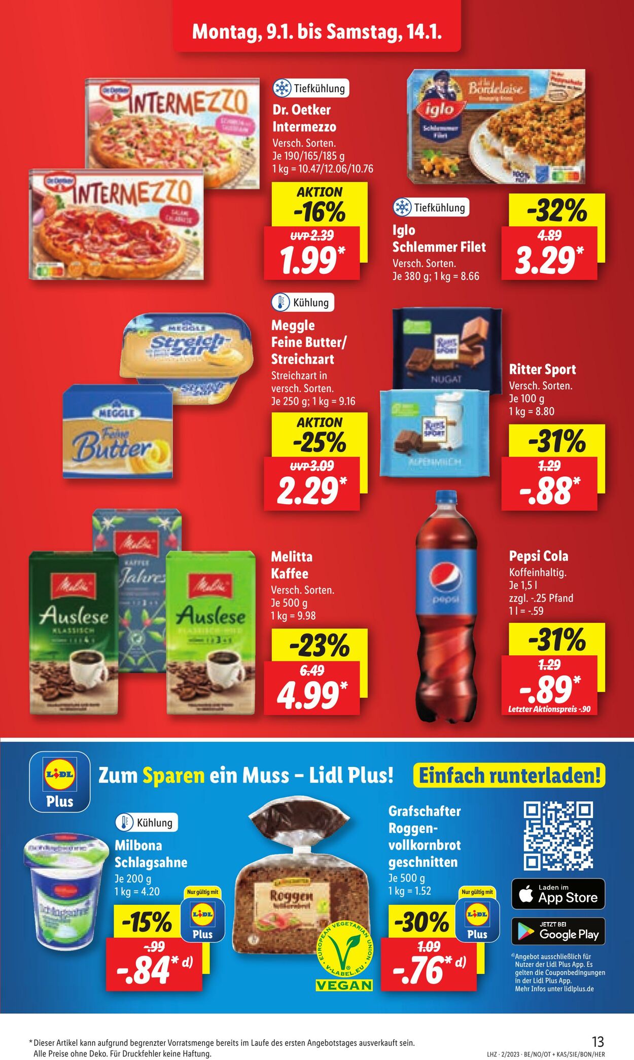 Prospekt Lidl 09.01.2023 - 14.01.2023