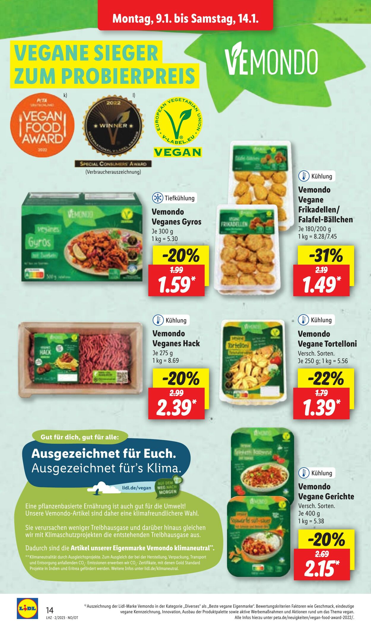 Prospekt Lidl 09.01.2023 - 14.01.2023