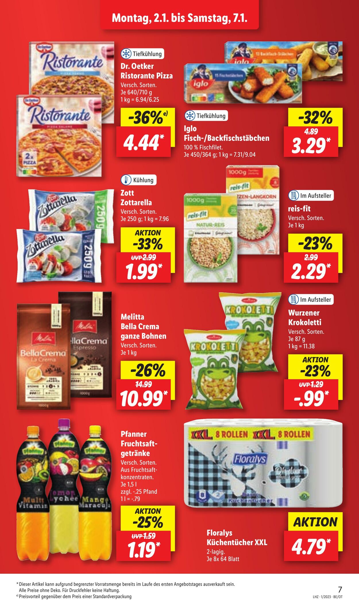 Prospekt Lidl 02.01.2023 - 07.01.2023