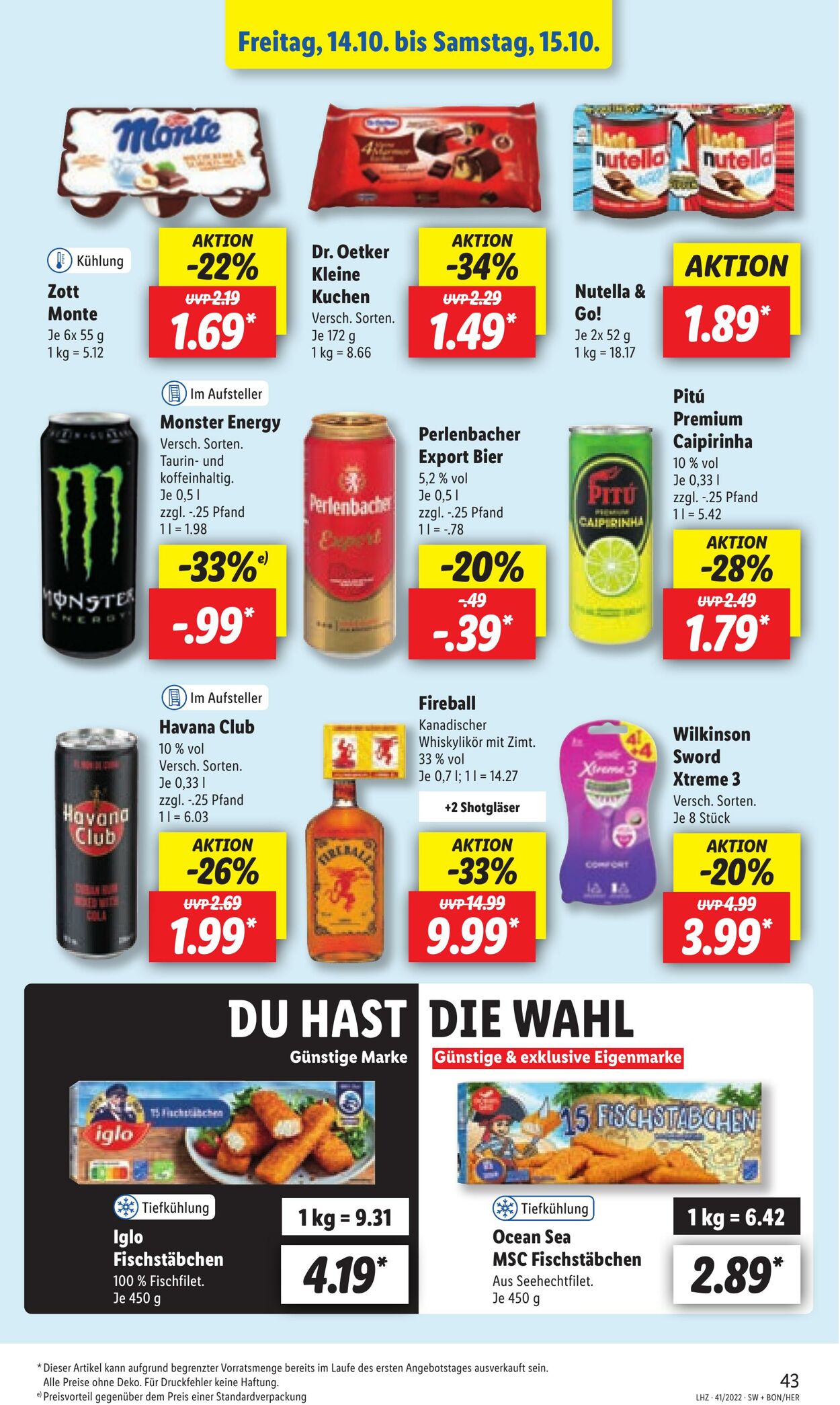 Prospekt Lidl 10.10.2022 - 15.10.2022