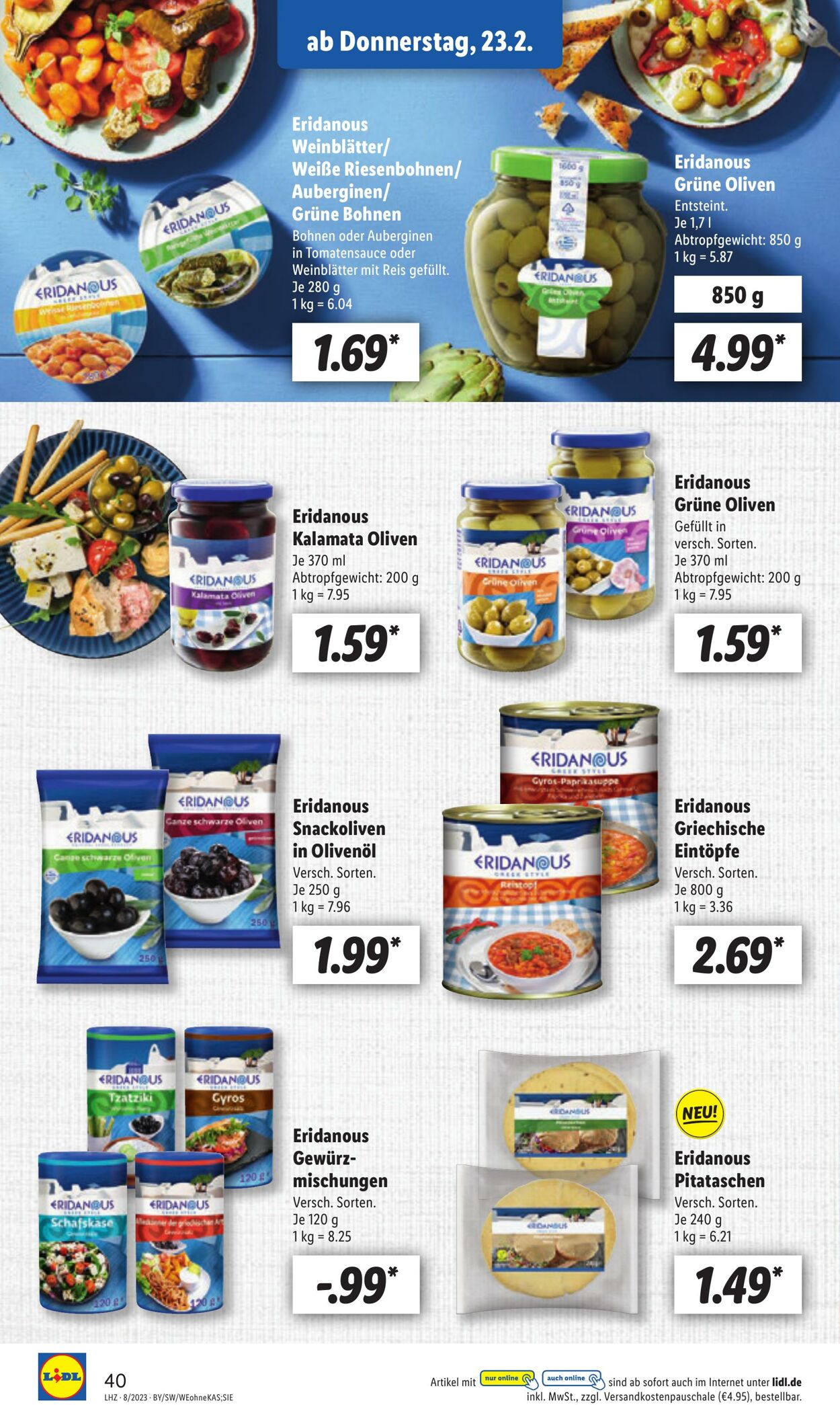 Prospekt Lidl 20.02.2023 - 25.02.2023