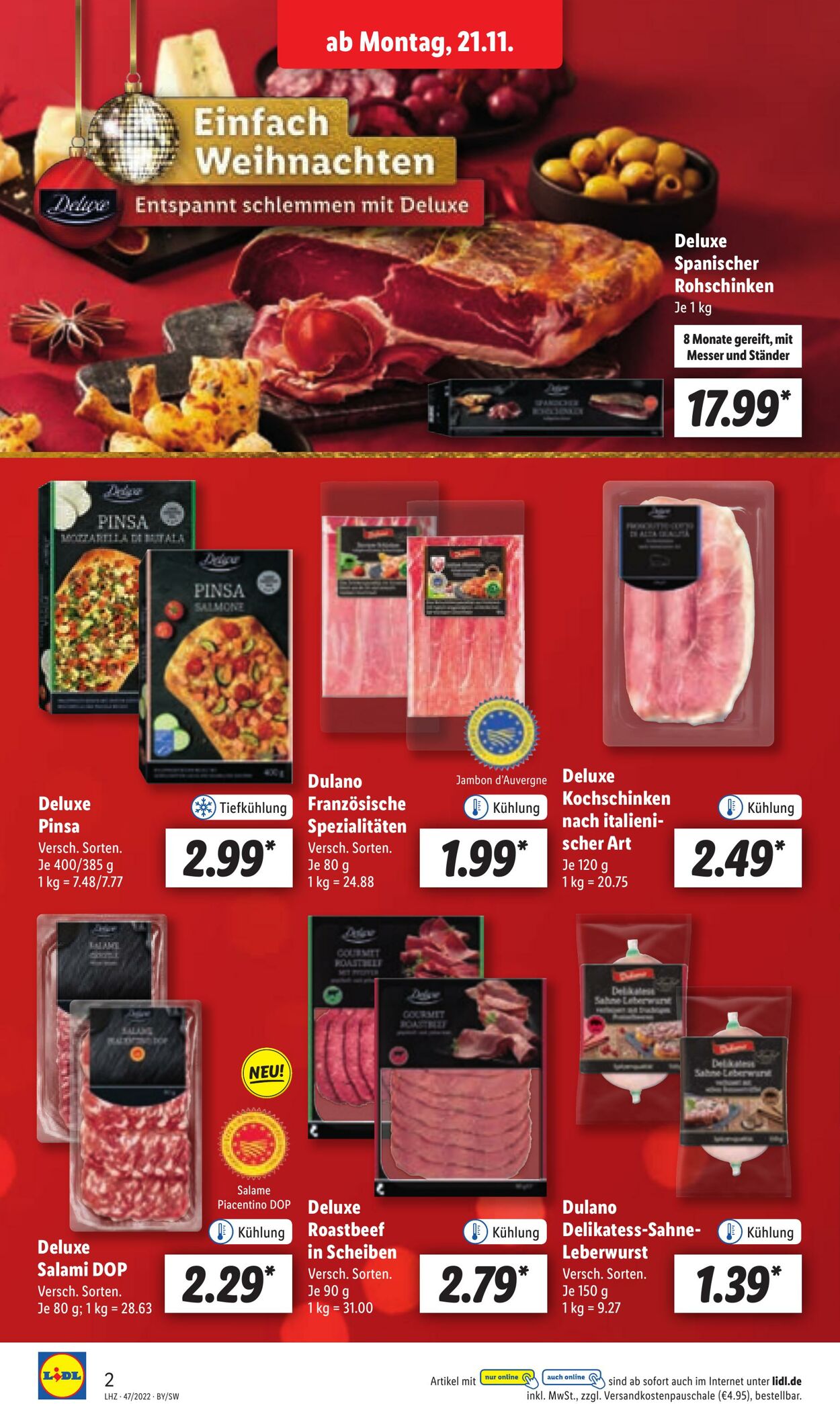 Prospekt Lidl 21.11.2022 - 26.11.2022