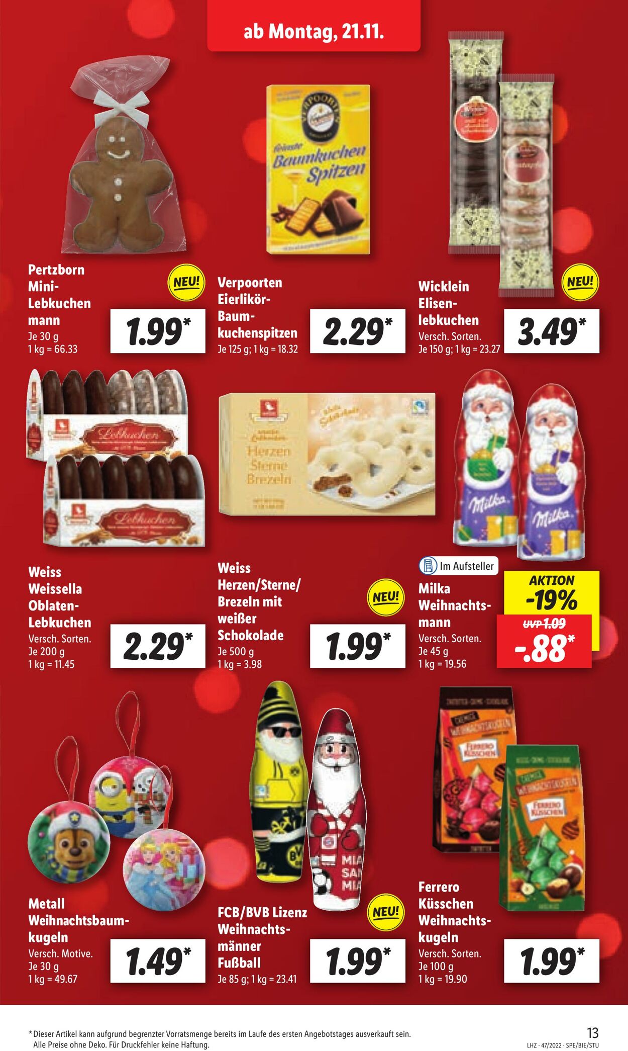 Prospekt Lidl 21.11.2022 - 26.11.2022