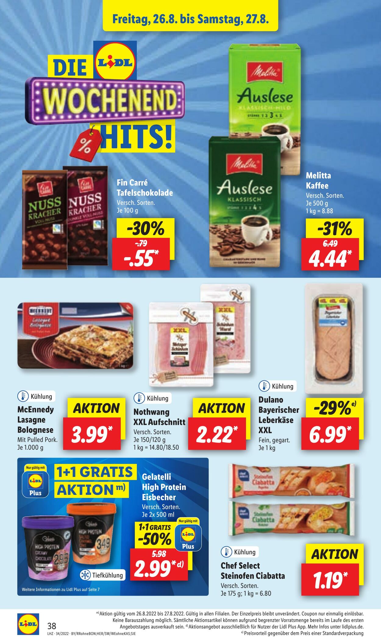 Prospekt Lidl 22.08.2022 - 27.08.2022