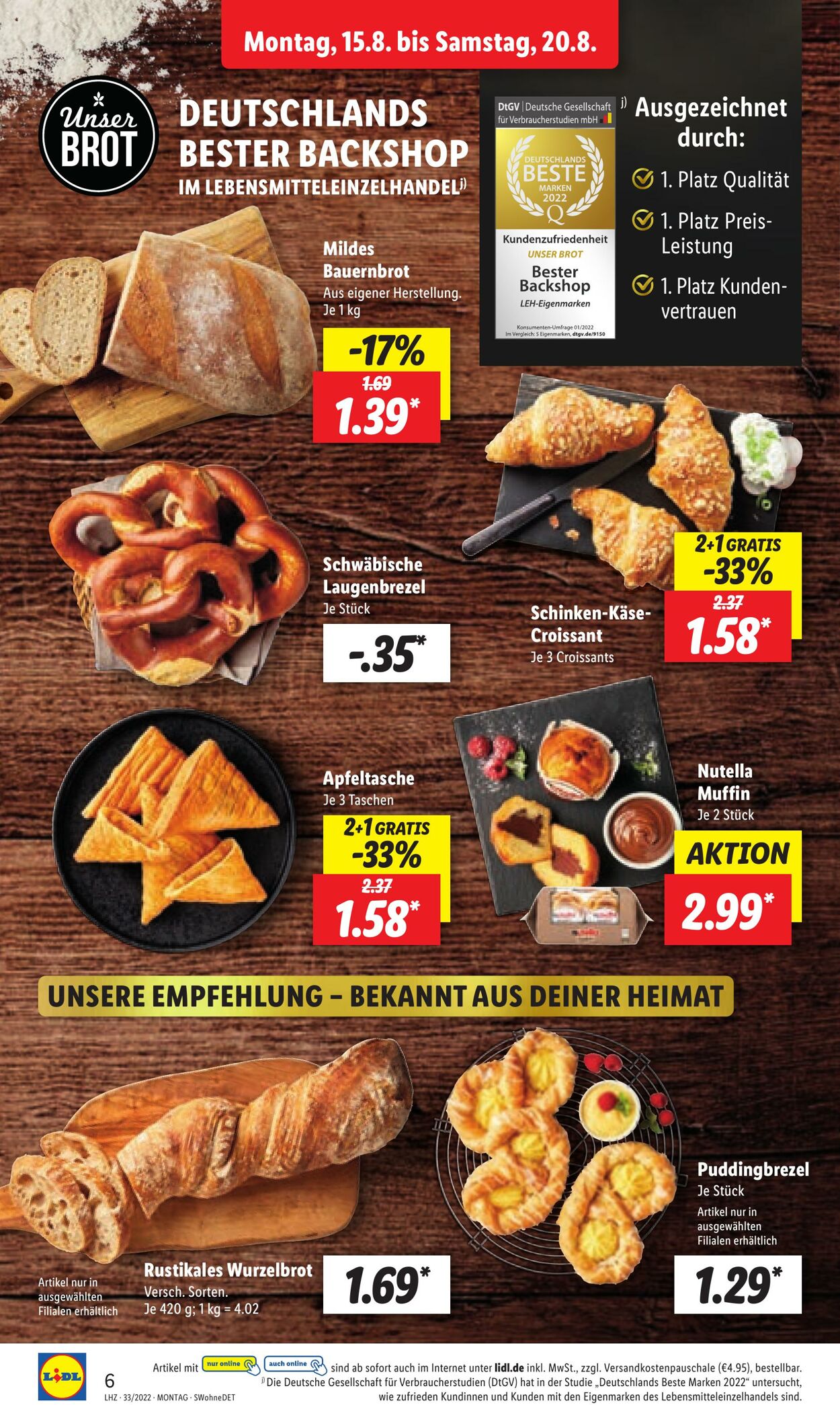 Prospekt Lidl 15.08.2022 - 20.08.2022