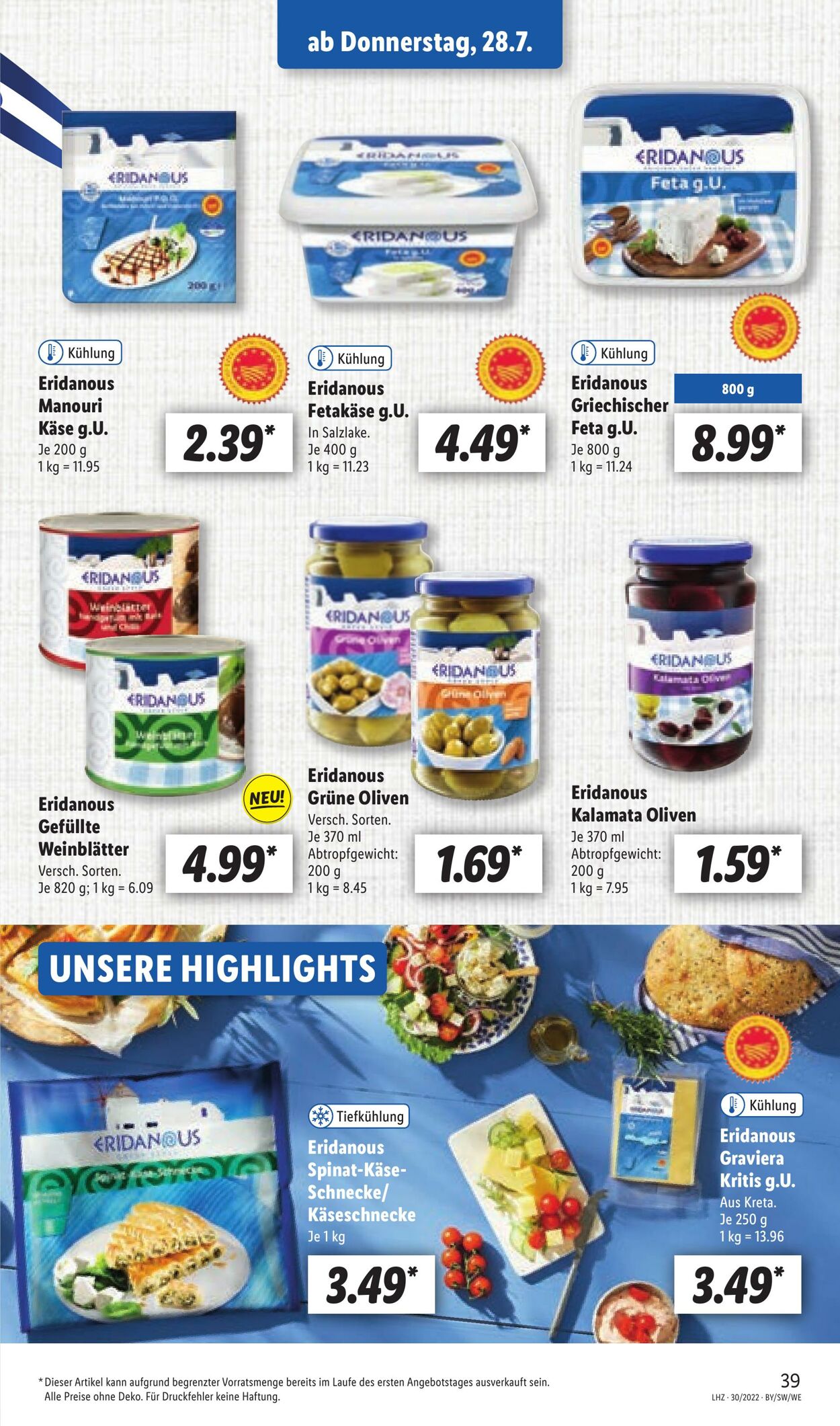 Prospekt Lidl 25.07.2022 - 30.07.2022