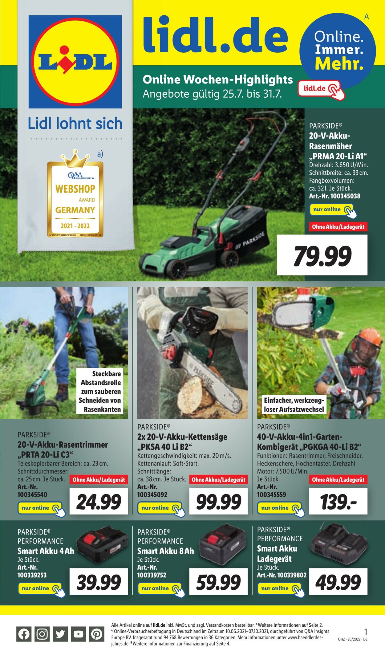 Prospekt Lidl 25.07.2022 - 30.07.2022