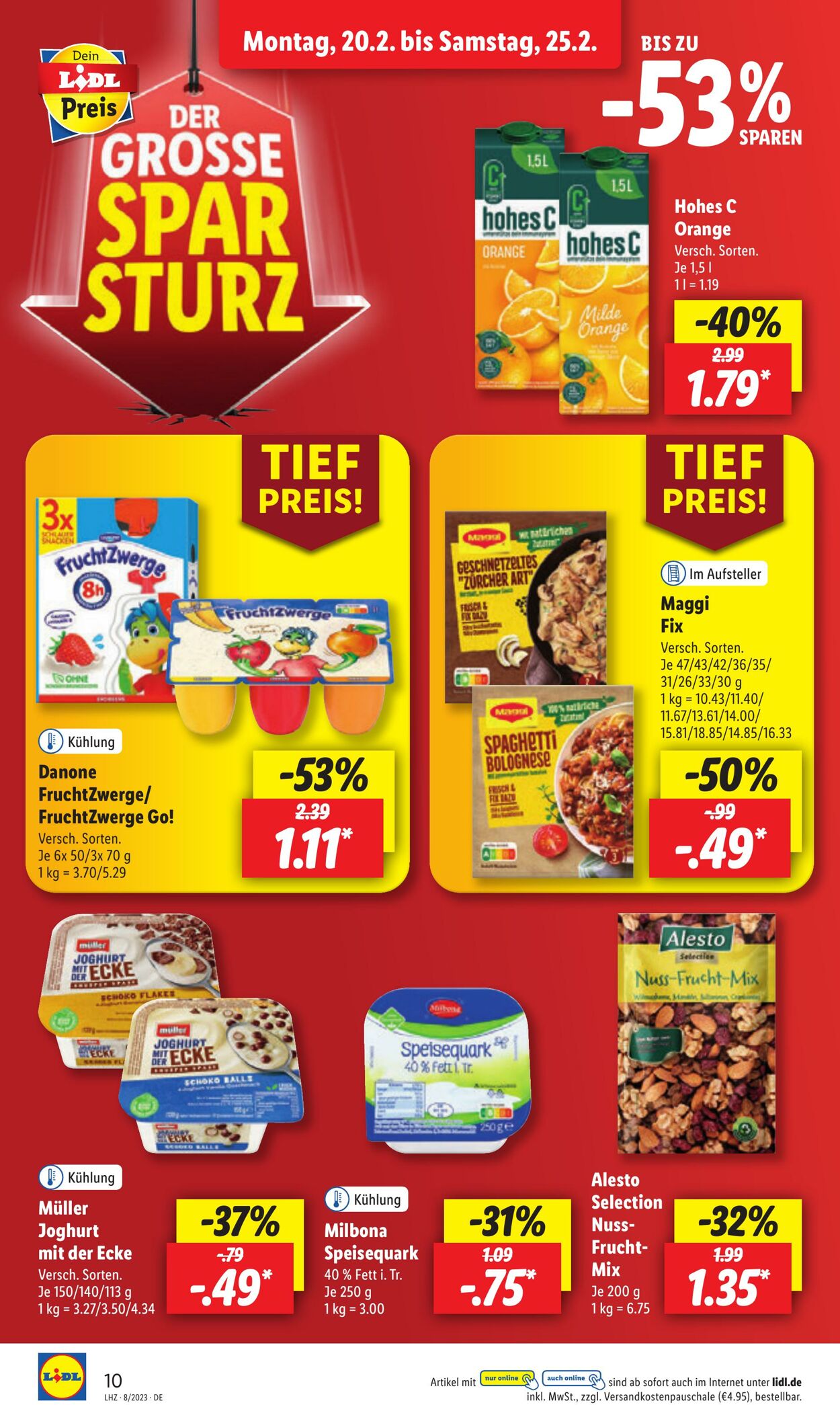 Prospekt Lidl 20.02.2023 - 25.02.2023