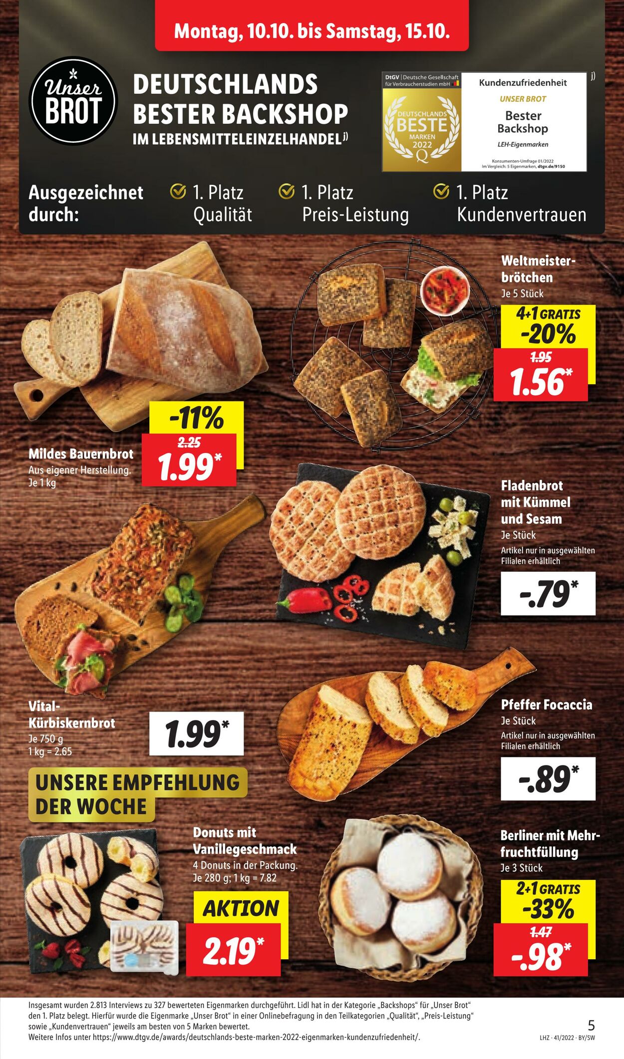 Prospekt Lidl 10.10.2022 - 15.10.2022