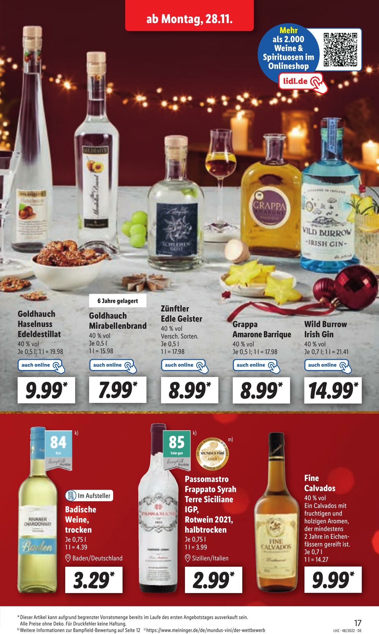 Prospekt Lidl 28.11.2022 - 03.12.2022